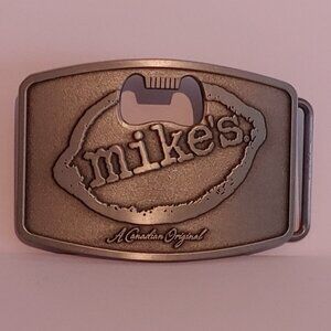 Mike's Hard Lemonade Belt Buckle LEMON Metal Bottle Opener A Canadian Original