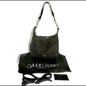 CLAUDIO FERRICI hobo bag & accessories NWOT