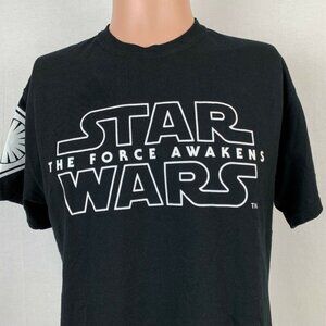 Star Wars The Force Awakens 2015 Movie Promo T-Shirt Hasbro Black Size Medium