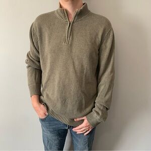 🌟HOST PICK🌟 Eddie Bauer  Mens Quarter-Zip Knit Sweater Size TXL