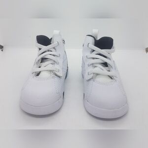 New Jordan DZ5576-100 Baby Jordan Jumpman White/Black Toddler Sneaker Sz 6C
