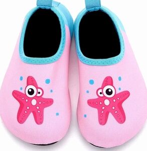 Baby Sized 6 to 12 Months Pink Starfish SwimShoes