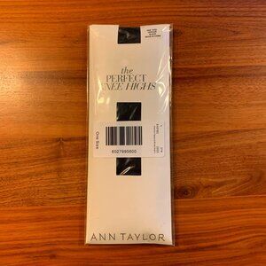 NWT - Ann Taylor  Perfect Knee Highs in opaque black