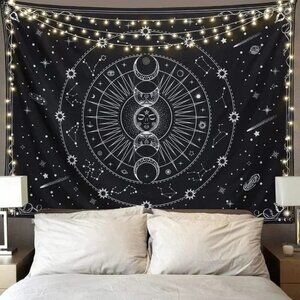 Tarot Card Tapestry Aesthetic Vintage Astrology Tapestry Wall Hanging Home Decor