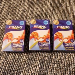 3 Boxes Prang Hygieia Yellow Board Chalk 3 Boxes Of 10 Pieces Each For 3…