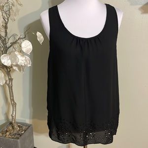 LOFT BLACK SLEEVELESS TOP