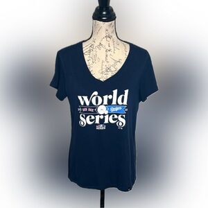 World Series V Neck Tee 2018 EUC