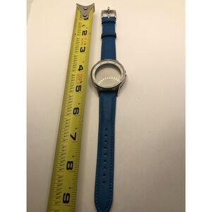 Fossil Watch Parts Leather Full Band Case W/ Crystal Back BQ1622 Blue PY170