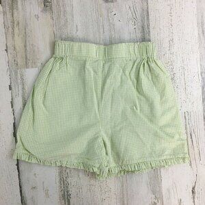 Bella Bliss Boutique Girls Green Seersucker Shorts 6