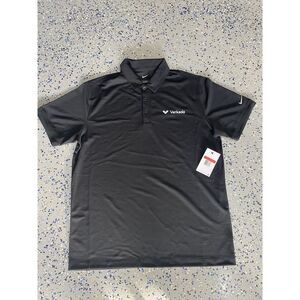 Nike Men's Black Golf Polo Front Logo (746099-010) Size Large 100% Polyester NWT