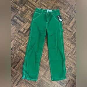 urban planet green cargo pants size small NWT