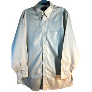 Stafford Men’s Micro Pinpoint Oxford Dress Shirt. Kaki Color. Like New