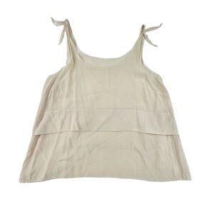 Tees & Tanks | S 100% Silk Antonio Melani Coquette Soft Tie Shoulder Cami Blouse