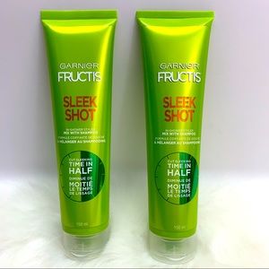 Garnier Fructis SLEEK SHOT Lot of 2 Tubes NEW