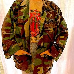 Standard issue unisex military jacket prototype camo