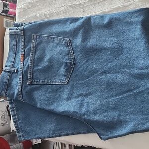 Rustler Men's Size 42x30 Blue Straight Leg 100% Cotton Excellent Condition