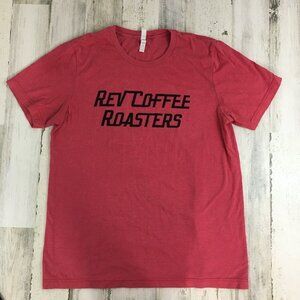 Rev Coffee Rosters Smyrna GA Coffee Shop T Shirt Adult L Bella + Canvas Atlanta