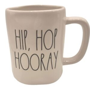 New Rae Dunn mug "Hip, Hop, Hooray"