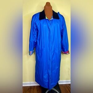 Misty Harbor Any Weather Slicker Blue Flannel Lined Weather Shield Medium