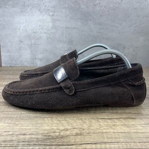 Calvin Klein~Men’s Suede Chocolate Brown Driving Loafers Moccasins~Size 9M