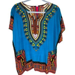 Dashiki Pullover Top with Pockets.