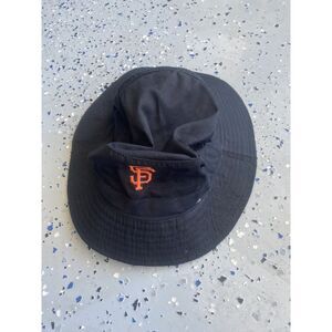 San Francisco Giants MLB New Vtg Bucket Hat Black L/XL Safari Cap Outdoors