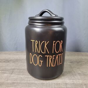 Rae Dunn Artisan Collection Trick for Dog Treats Halloween Canister