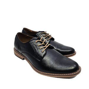 Madden Shoes Men's M-alk Oxford Lace Up Black Faux Leather Size 10.5