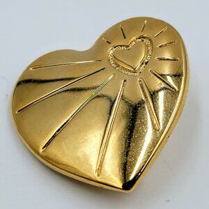 The Variety Club Shining Gold Heart Ray 1996 Golden Pin Badge Charity Read