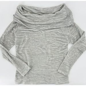 Dolan Women's Medium Light Gray Pullover Cowl Neck‎ Sweater Business Casual