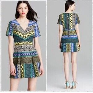 Plenty by Tracy Reese Anthropologie Dress  Size 2 Multi Color New Moon Tribal