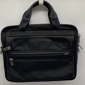 TUMI Unisex Briefcase Tech Bag Expandable Multiple Compartments