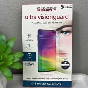 Zagg Invisible Shield Samsung S10+ Ultra Visionguard Blue Light