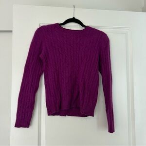 Vintage cashmere Ralph Lauren crewneck cableknit sweater