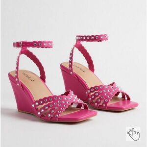 Torrid Pink Embellished Wedge (WW)