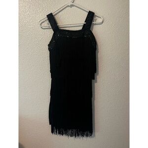 Black fringe jazz/ musical theatre/ 1920's/ flapper dance costume