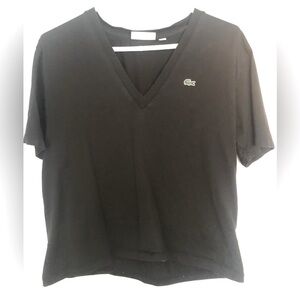 Lacoste v-neck t-shirt, size 38 (medium)