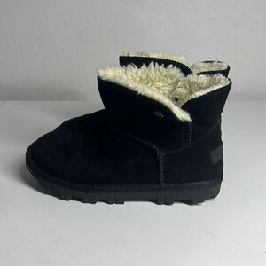 Tommy Bahama Afet Black Suede Winter Ankle Boots K142 Size 6