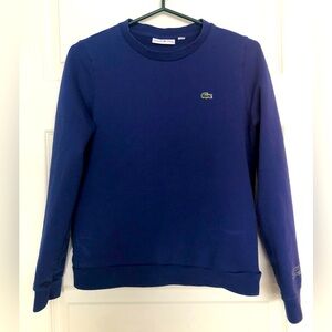 Lacoste blue/purple long sleeved t-shirt, size M