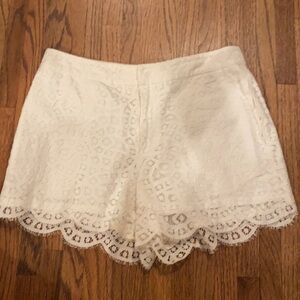 Broadway & Broome White Lace Size 4 Shorts