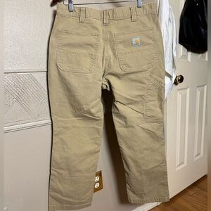 EUC Carhartt tan work pants men 36 x 30 relaxed fit brown 36 canvas jeans cargo