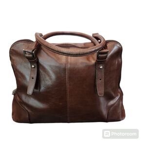 Danier genuine leather business-briefcase bag brown color size OS