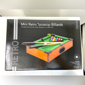 Mini Retro Tabletop Pool table,‎ Mini Billiards Table