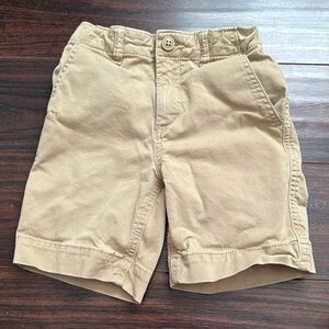 Gap kids boys uniform khaki shorts with adjustable waist and hook button size 6