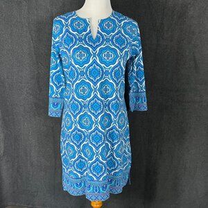 COOLIBAR OCEANSIDE TUNIC DRESS UPF 50+ WOMEN'S 6-8 coverup beach outdoor market