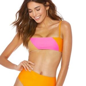 ELLEJAY Lauren Colorblock Bikini Top