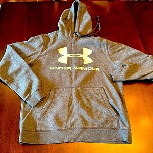 Under Armour coldgear Gray Youth Fitted Hoodie. Size Medium.