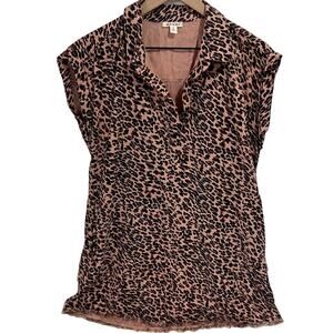 Francesca’s Collection Miami Leopard Print Shift Dress Size Small