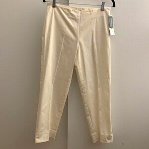 NWT Jones New York Cream Ankle Length Stretch Pant