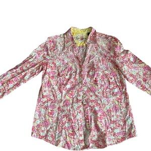 Women’s Robert Graham Floral button down blouse L